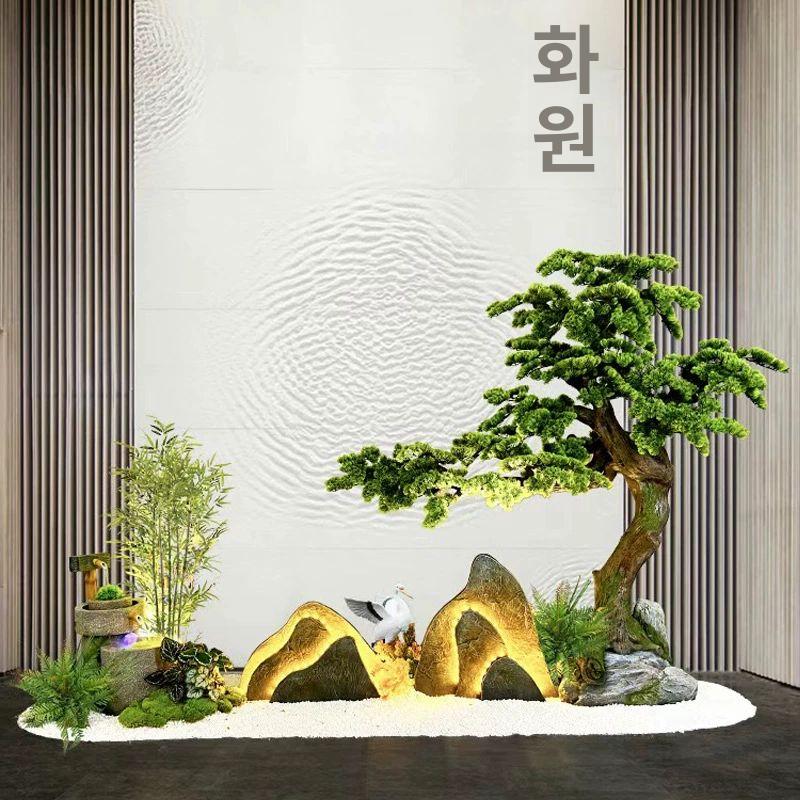 높이 촬영소품 은행나무 매장 꽃 조화나무 인조나무잎 정원 나뭇가지 가게 원형 - 상세 이미지 4
