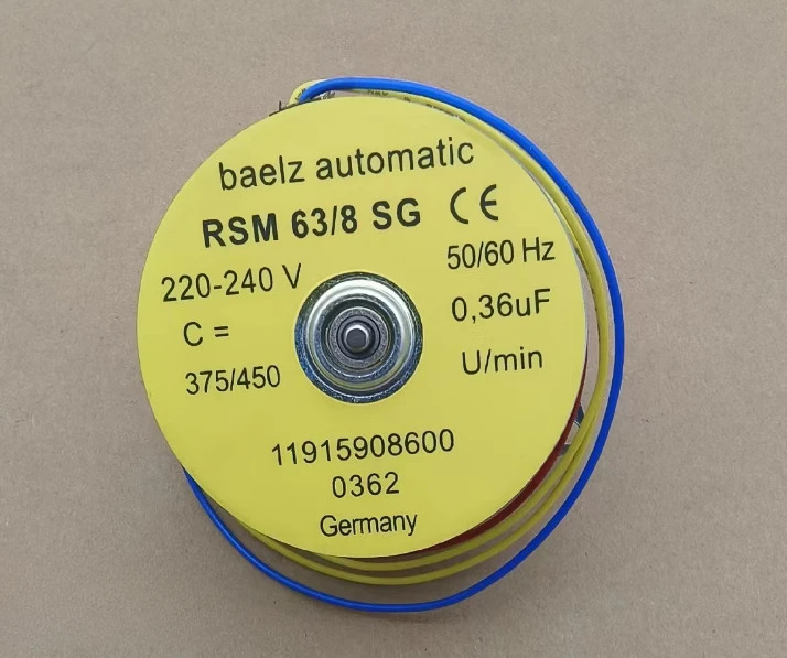 Baelz 전기 헤드 소형 모터 E07-373 자동 RSM 63/8 SG 220-240V 50/60Hz 0 36UF 375/450 U/min신