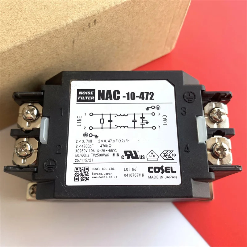 NAC-10-472 NAC-16-472 EL 전원 필터 AC250V 10A 16A