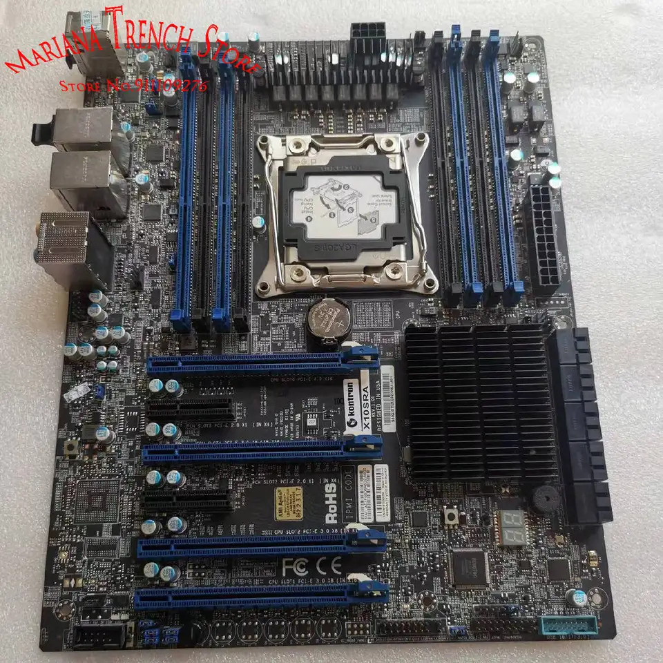 슈퍼마이크로 마더보드X10SRA LGA2011 제온 E5-2600/1600 v4/v3 코어 i7 DDR4 PCI-E 3.0 SATA3