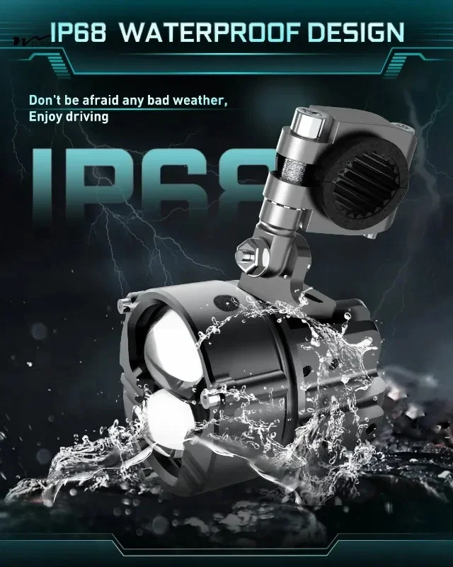 안개등 3000 LM 앰버 화이트 스트로브 램프 오프로드 스포트라이트 LED 주행등 5 가지 모드