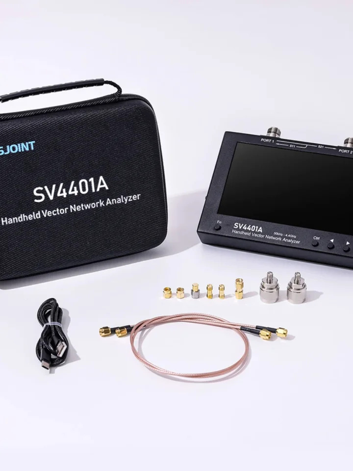 SV4401A 벡터 네트워크 분석기 50KHz-4.4GHz 7 인치 스크린 100db 동적 나노VNA
