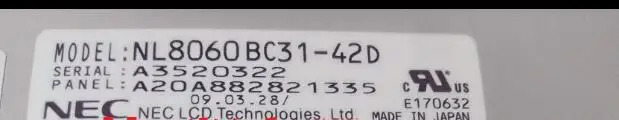 12.1 인치 동안 NL8060BC31-42D