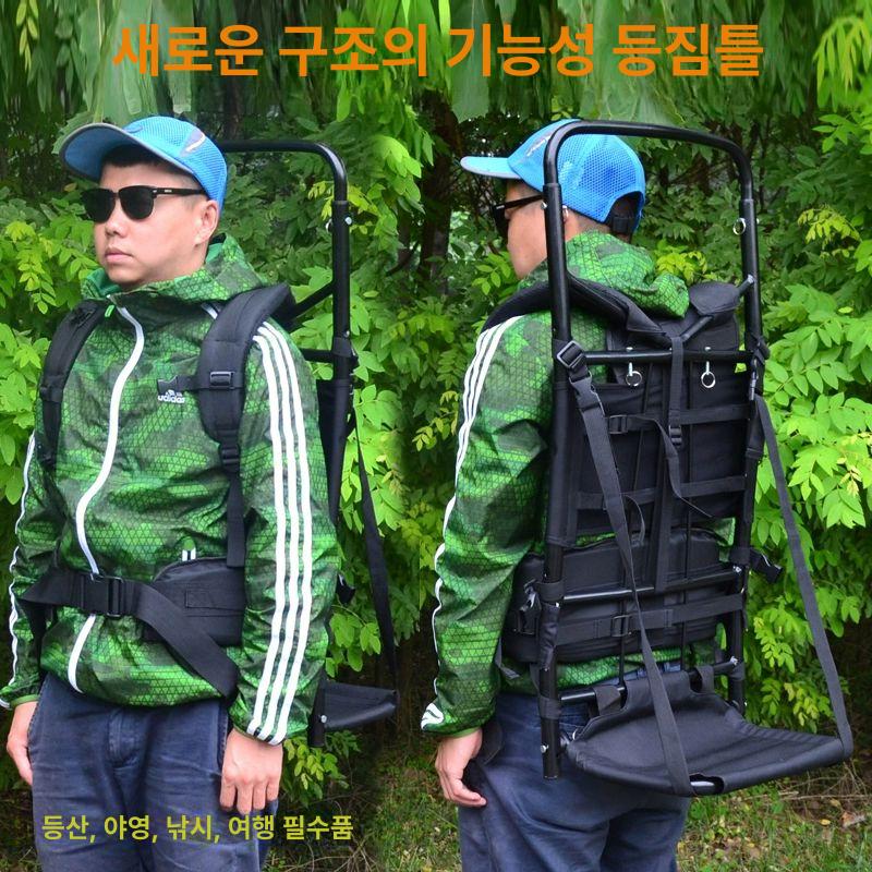 알루미늄 경량지게 산악 지개 택배 농업용 하이킹 베낭 농사 등산용 공사 초경량 - 상세 이미지 2