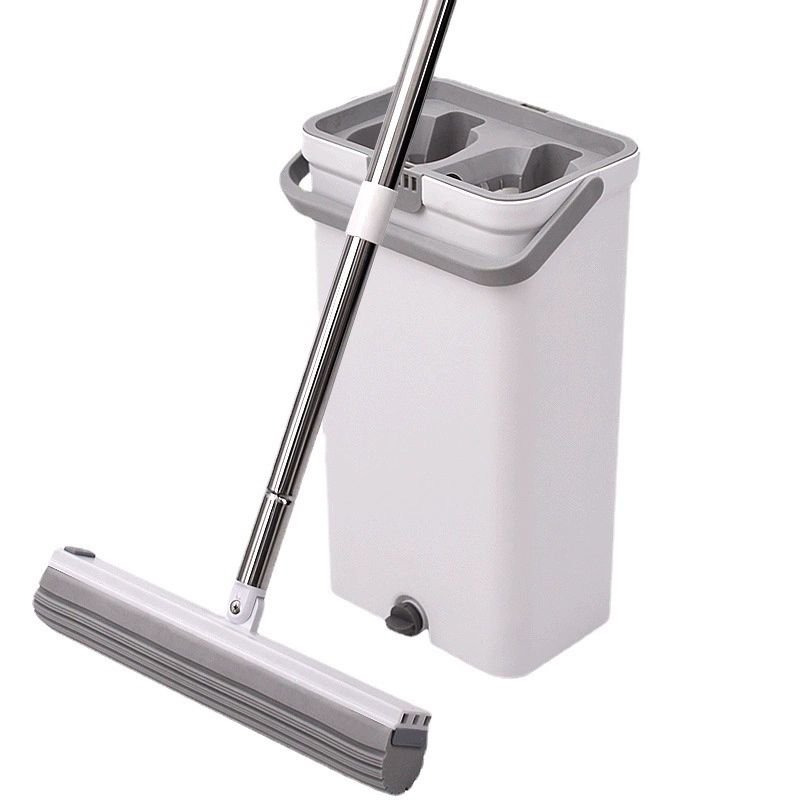 자동세척 밀대 압축 가정용 탈수 바닥청소 물청소 청소용품 천 습식 식당 스펀지 - 상품 이미지