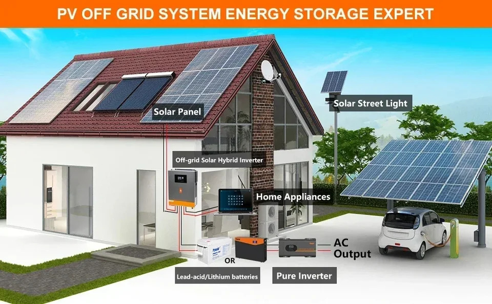 PowMr 그리드 하이브리드 태양광 인버터 순수 사인파 PV 입력 500vdc MPPT 120A 충전기 6.2KW 4.2KW 3.6KW 24V 48V 230V