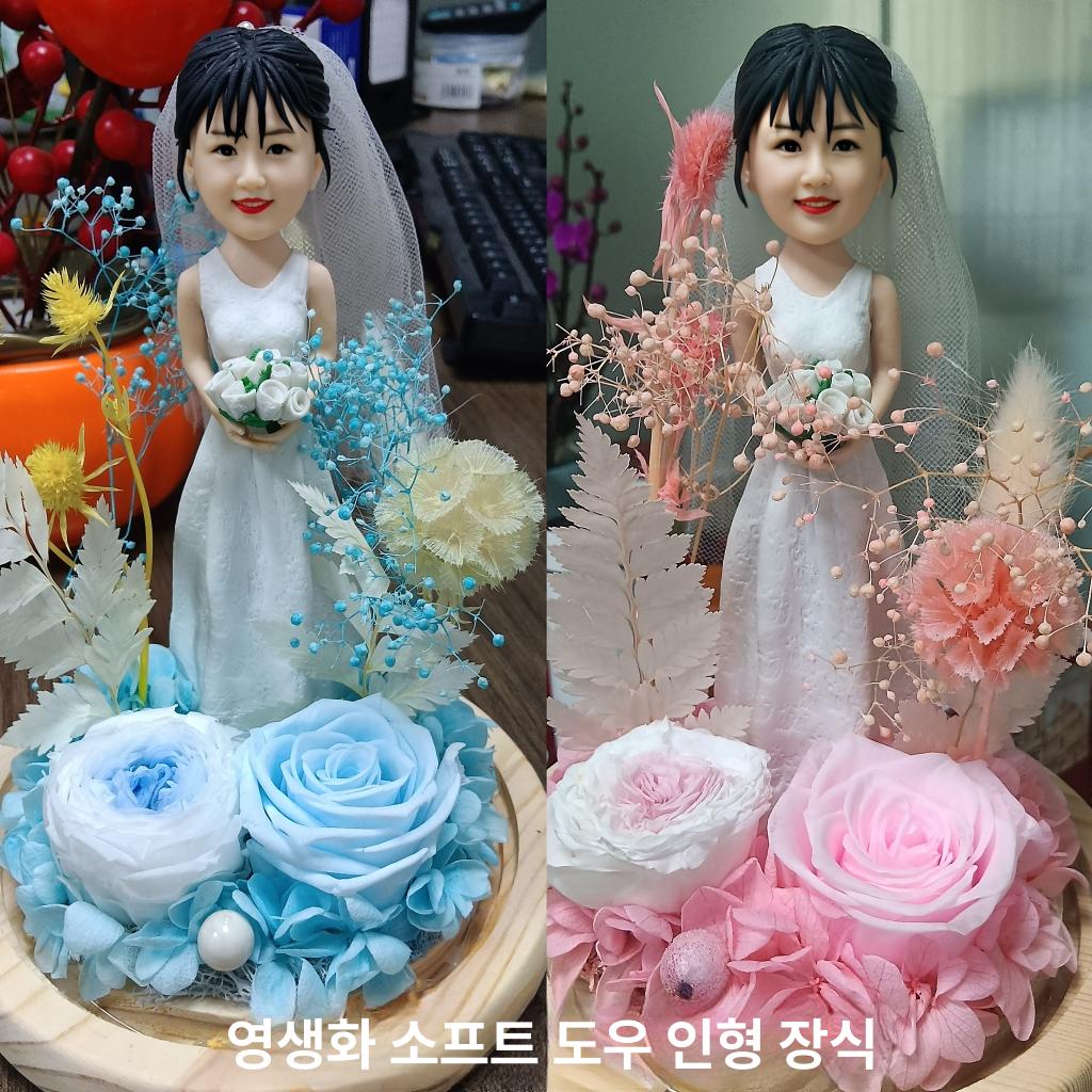 주문제작 피규어 인형 웨딩 맞춤 개인 굿즈 생일 커플 인물 스타일 아이돌 모형 얼굴 - 상세 이미지 4