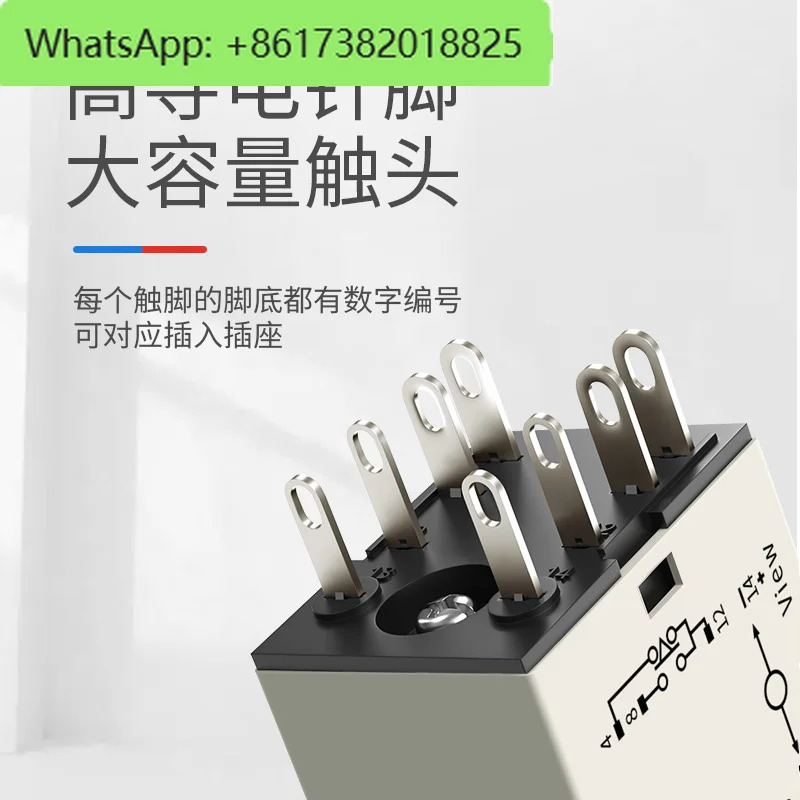 10PCS H3Y-2 기본-AC220V 보내기 지연 시릴레이 실버 터치 포인트 DC12V8 핀 전원