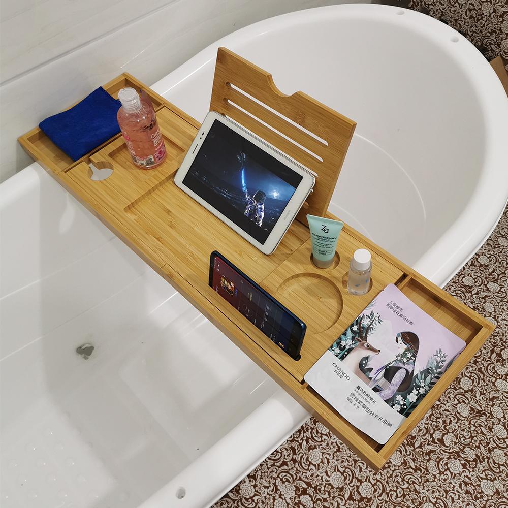 원목 욕조테이블 욕조트레이 독서 반신욕 받침대 욕실 태블릿거치대 논슬립