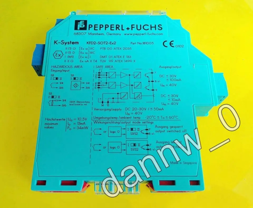 오리지널 Pepperl Fuchs P F KFD2-SOT2-EX2 내 신