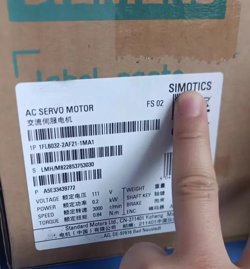 SIMOTICS S-1FL6 SH30 1FL6032-2AF21-1MA1 신
