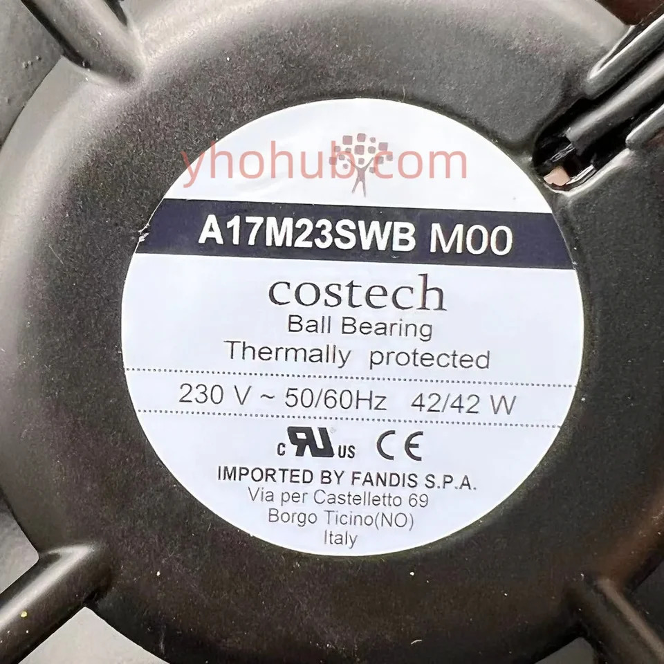 tech 서버 냉각팬 AC 230V 42W 172x151x55mm 2 와이어 A17M23SWB M00 MT0