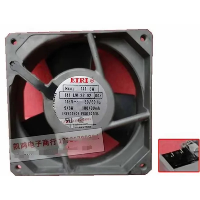 ETRI 서버 냉각팬 141 LW 141LW AC 115V 100mA mm 2핀