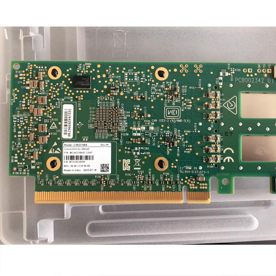 MCX623106AN-CDAT ConnectX-6 네트워크 카드 MEXLLANOX CX623106A 100Gb 2 포트