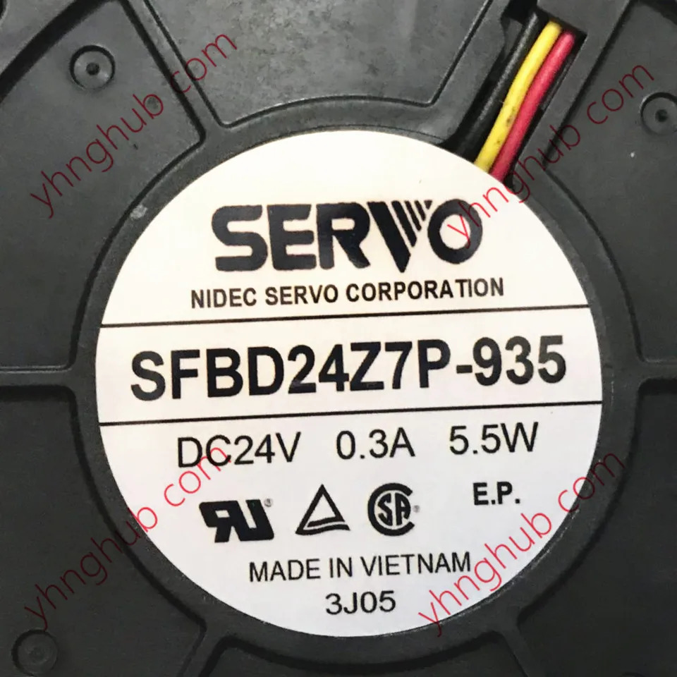 SERVO SFBD24Z7P-935 3 선 서버 냉각팬 DC 24V 0.3A 90x90x32mm