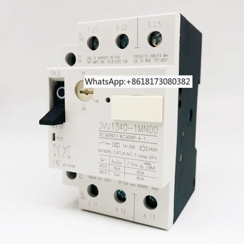 전기 모터 보호 회로차단기 3VU1340-1MN00 14-20A