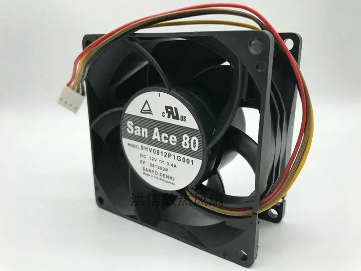 SANYO 고풍량 냉각팬 9HV0812P1G001 DC12V 3.4A