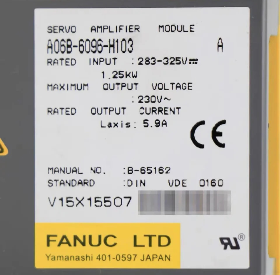 A06B-6096-H103 Fanuc 서보 드라이브 증폭기 모듈 CNC 기계리퍼 완료
