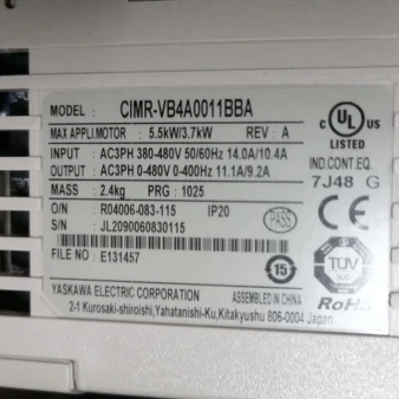 CIMR-VB4A0011BBA Yaskawa 인버터 신
