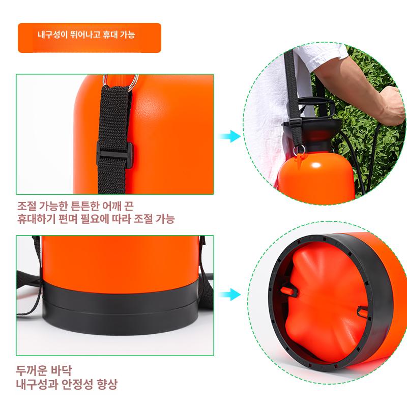 공기압 제초제분무기 농약살포기 세차 방역 비료 농약분사기 고압 노즐 압축분무기 - 상세 이미지 5