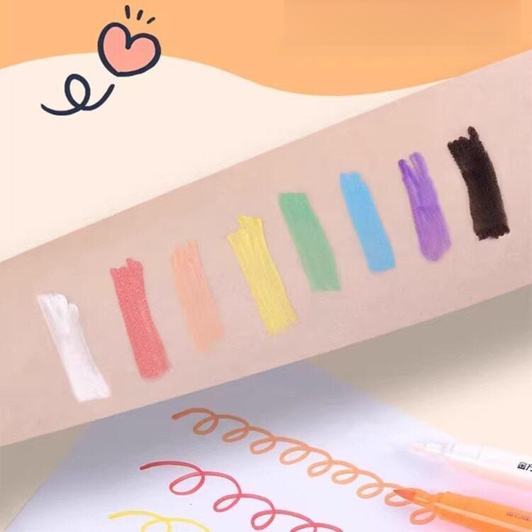 세척가능 펜 마커 무독성 지우기 색상 아크릴 컬러 수채화 - 상품 이미지