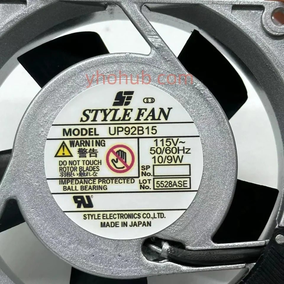 STYLE 냉각팬 서버 UP92B15 AC115V 10W 92x92x25mm