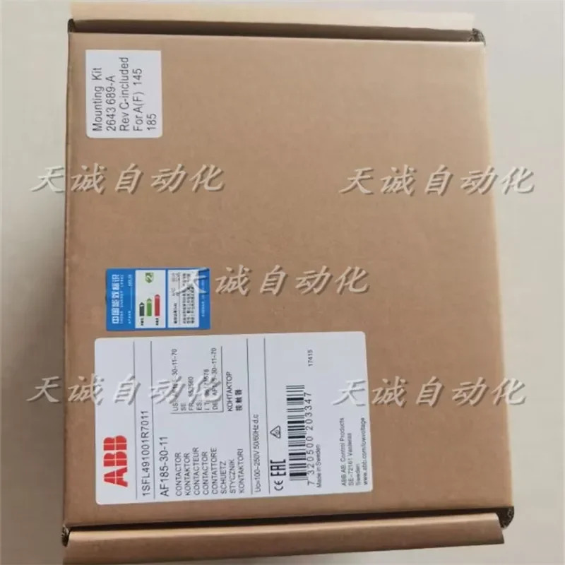 오리지널 ABB 접촉기 AF185-30-11 100-250VAC 1SFL 491001 R7011