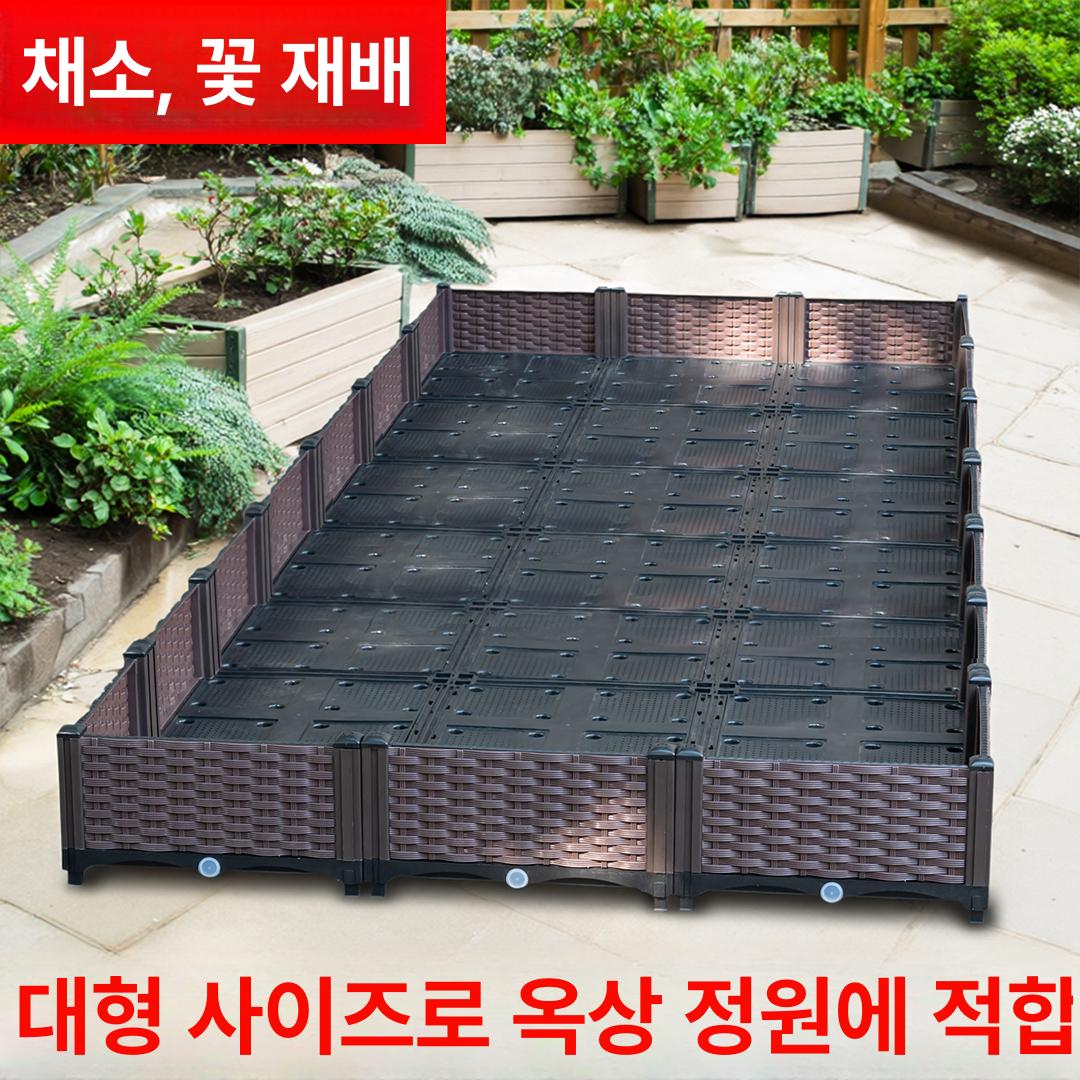 마당 플랜트박스 화분 화단 테라스 야외 직사각형 조경 정원용 가드닝 식물 발코니 - 상세 이미지 2