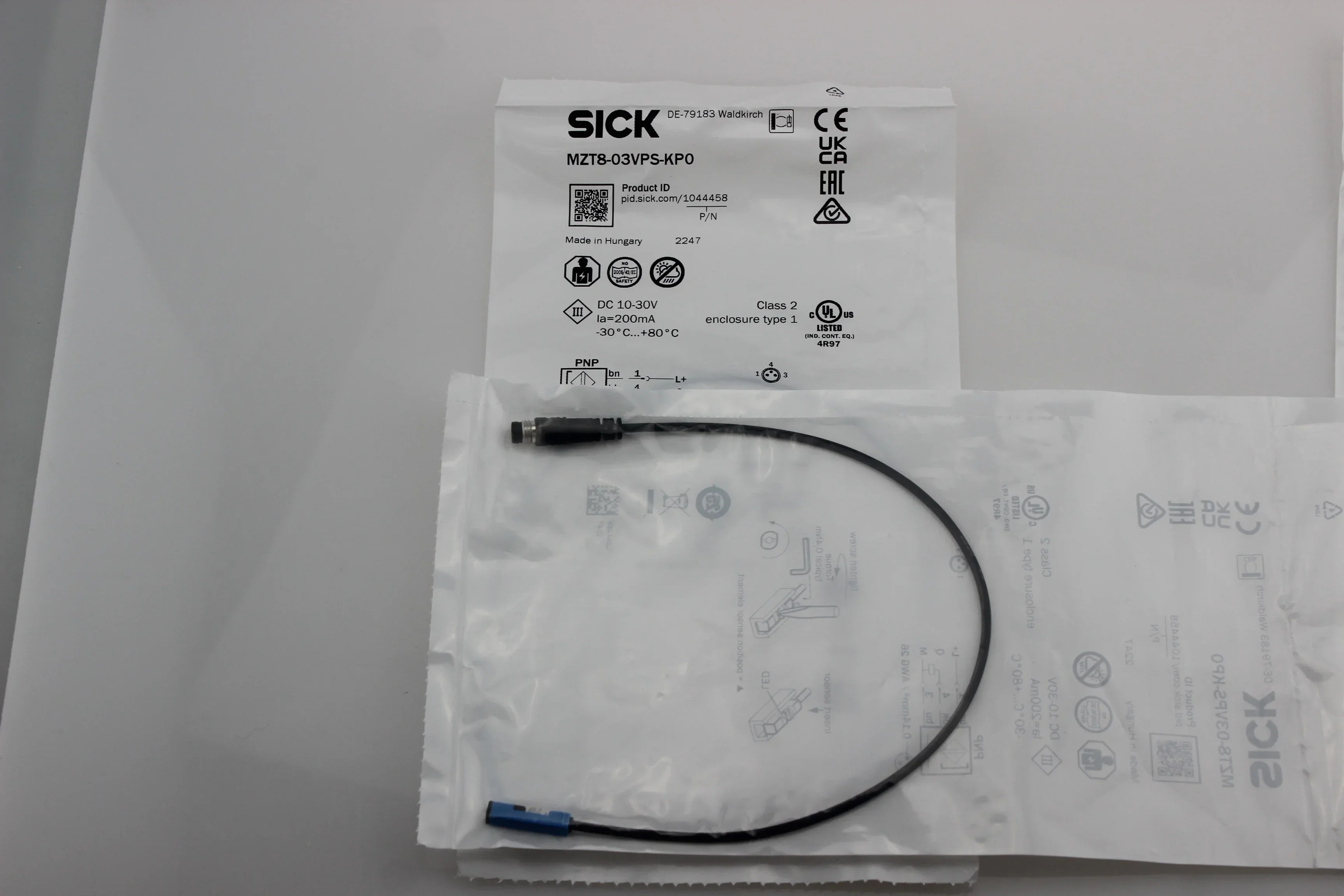 SICK 원본 자기 실린더 센서 T-슬롯 MZT8 스위치