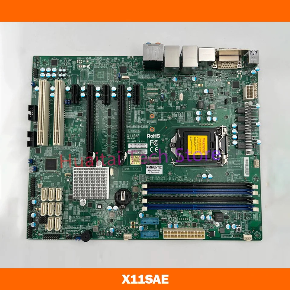 슈퍼마이크로 워크스테이션 마더보드 칩셋 X11SAE C236 LGA1151 DDR4 제온 E3-1200 v5 v6 6 세대 7 코어 i7 i5 i3 시리즈용