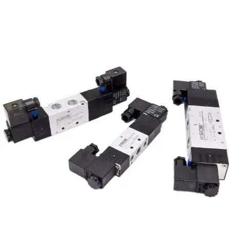 KSOE 3위치 5방향 솔레노이드 밸브 4V130C-06 DC24V AC220V 4V130E-06 4V130P-06 4V230C-08 4V230E-08 4V230P-08