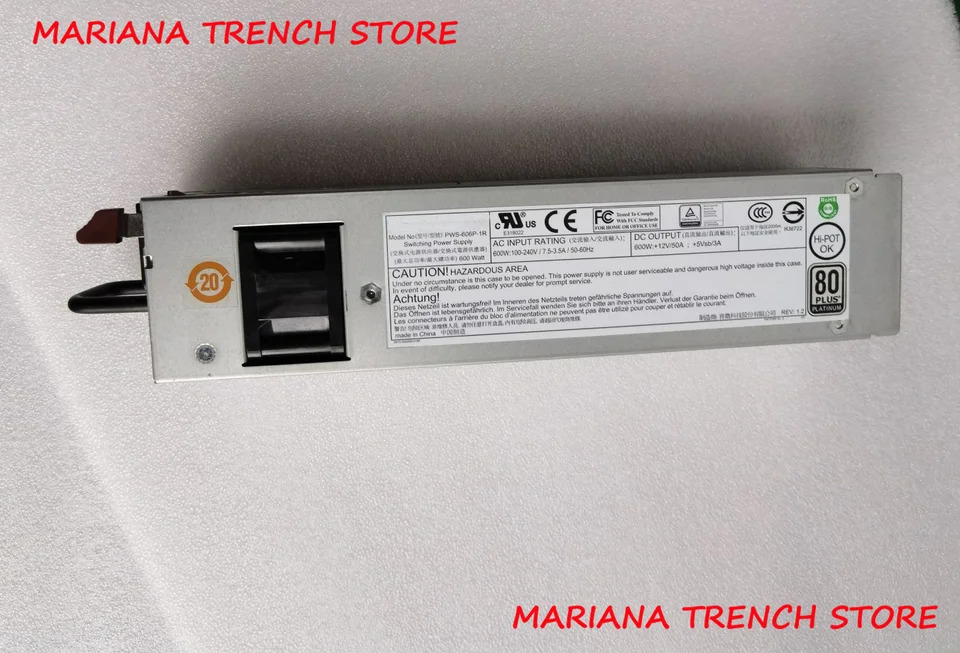 Supermicro 예비 전원공급장치PWS-606P-1R 600W 1U