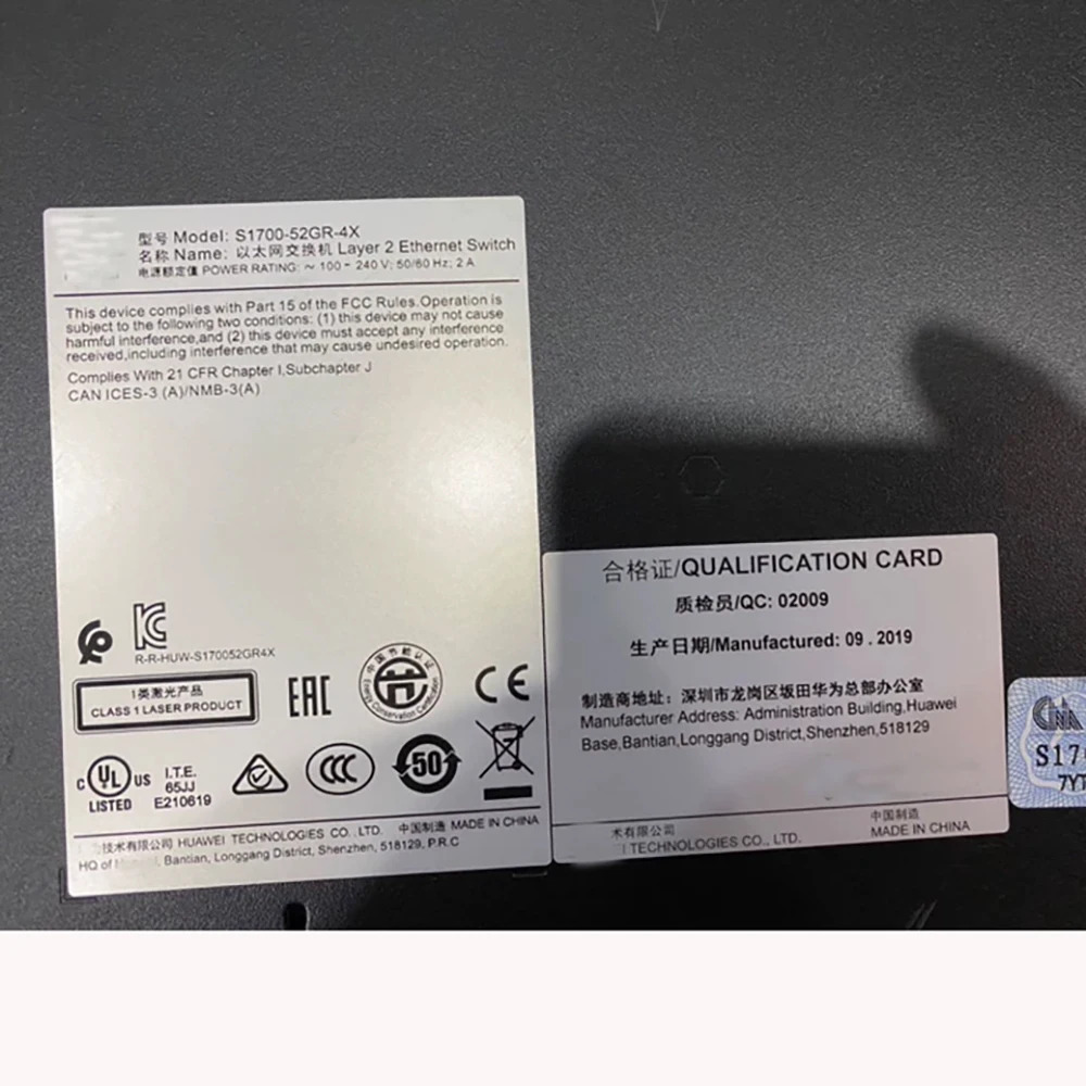 Hua-wei 48 기가비트 전기 포트S1700-52GR-4X 4 10G 광 포트 스위치 S1700-52GR-4X