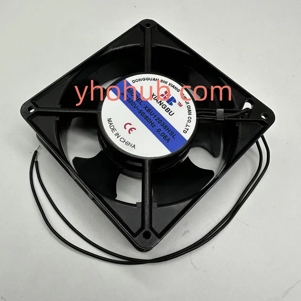 XIANGBU 2 와이어 서버 냉각팬 XBU12038HSL AC 380V 0.06A mm