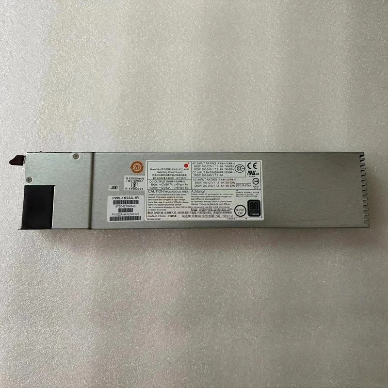 Supermicro PWS-1K03A-1R 1U 1000W 전원공급장치 80 Plus 티타늄 교체