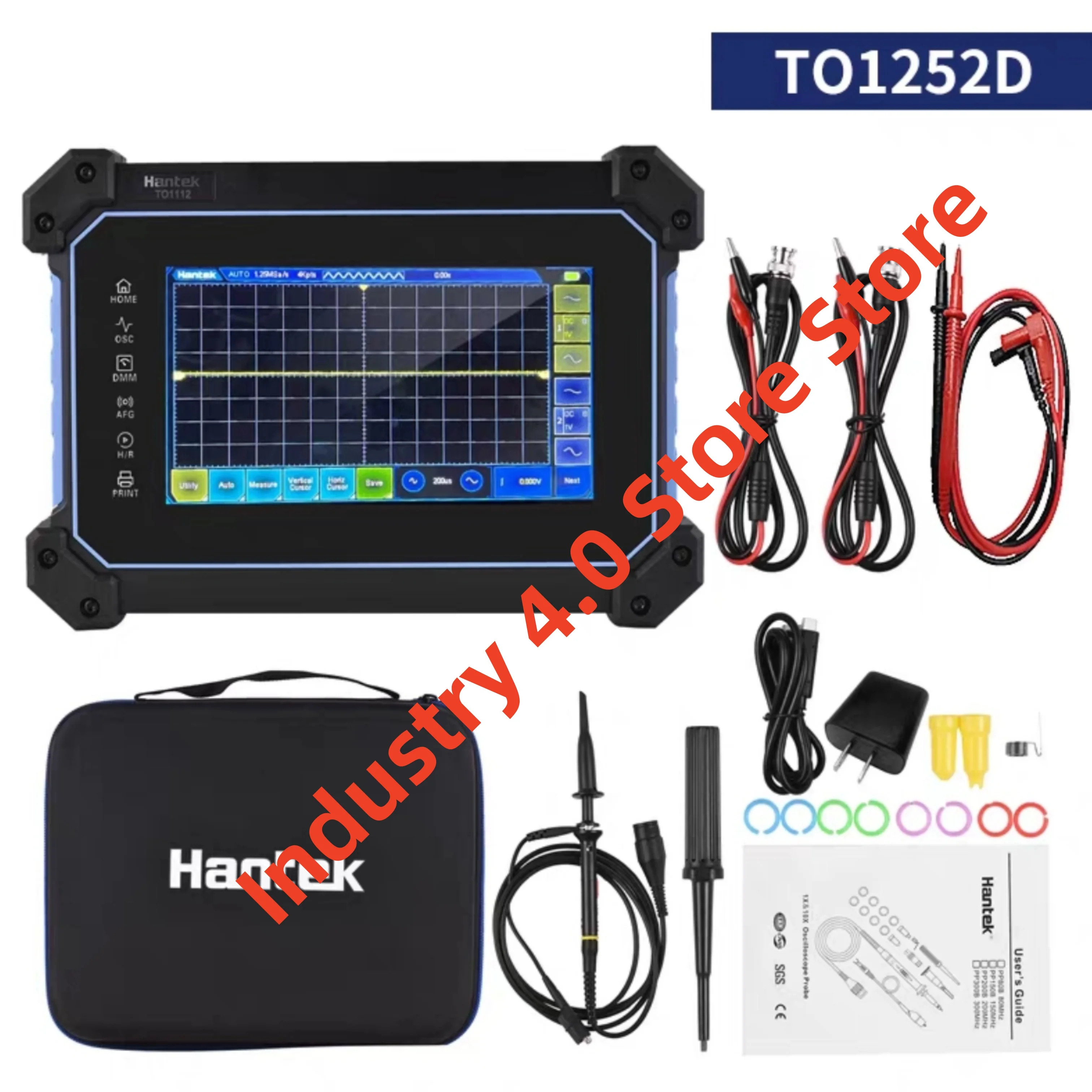 Hantek TO1252C TO1252D 휴대터치 스크린 평면 디지털 오실로스코프 원본