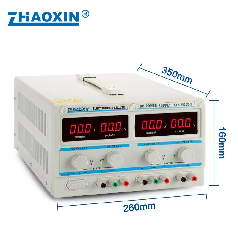 KXN-3020D-II 듀얼 회로 DC 안정화 전원공급장치 KXN-3020D-2 조정 30V 20A