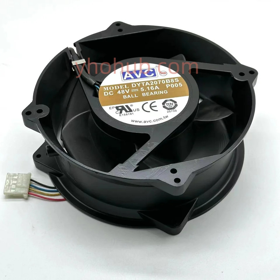 C DYTA2070B8S P005 서버 냉각팬 DC 48V 5.16A 200x200x70mm 4 선