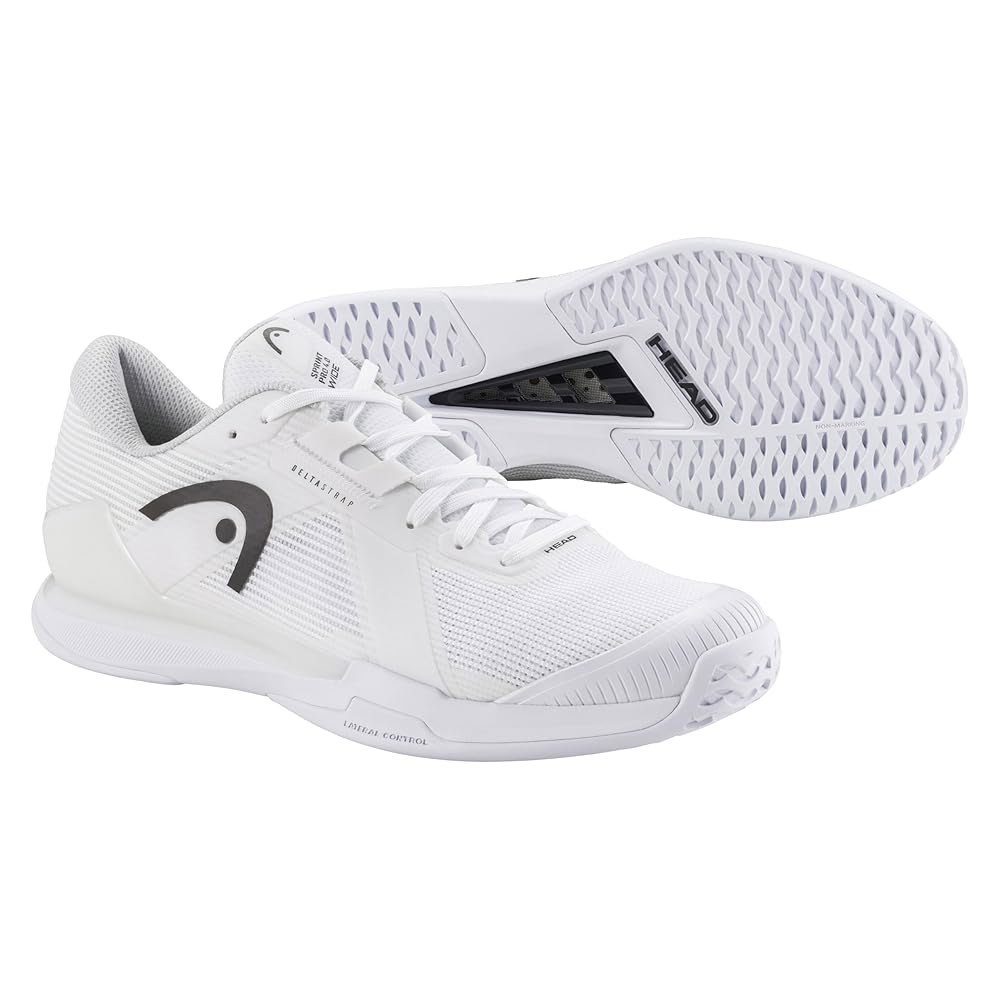 HEAD Sprint Pro 4.0 남성용 와이드 테니스화, 화이트/블랙, 275mm (10.5) White/Black 7 Wide - 상세 이미지 2