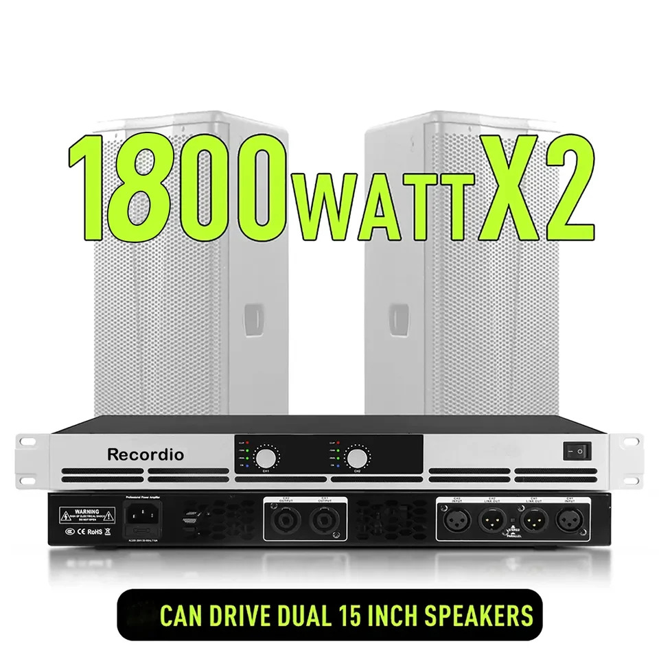 GAP-G12000 프로 디지털 파워 홈 오디오 랙 마운트 스테레오 1200W x 2 1U D 사운드