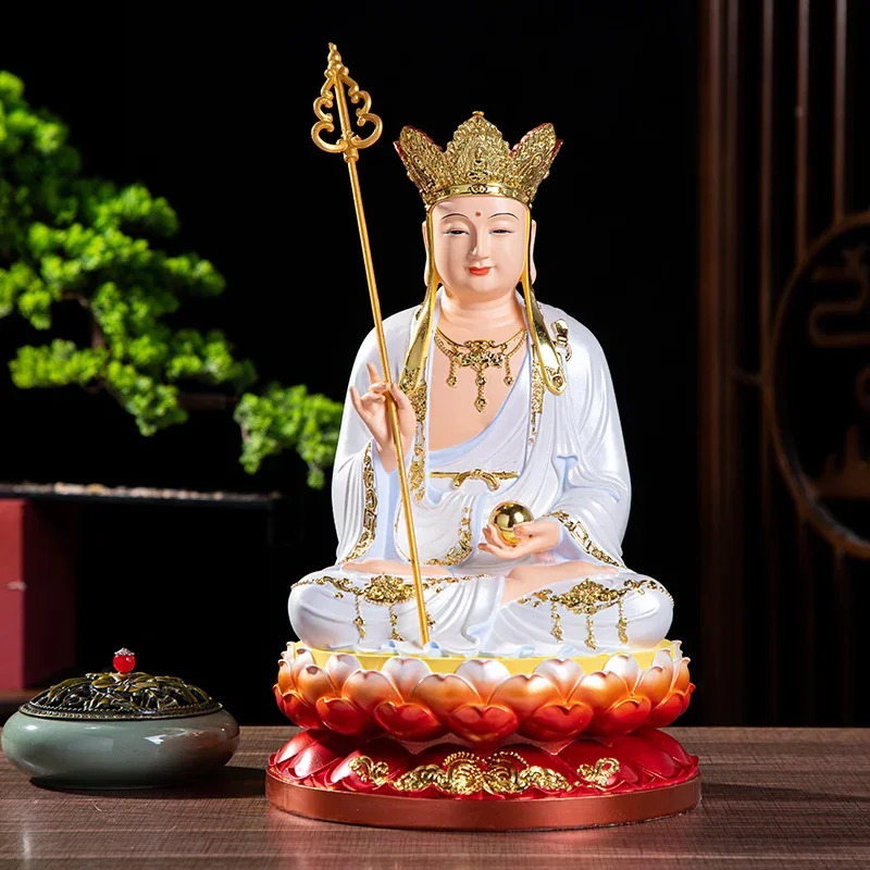 Ksitigarbha 보살 16인치 송진 부처 상 12 인치