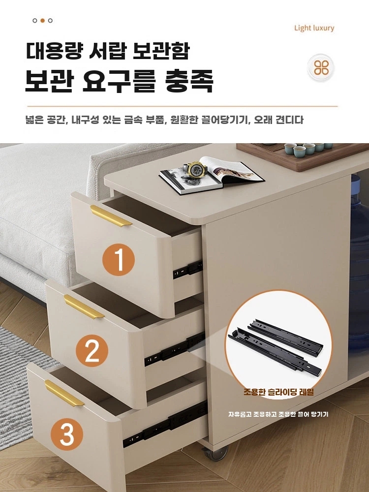 침대 얇은틈새수납장 슬림폭좁은수납장 기본형 - 상세 이미지 5