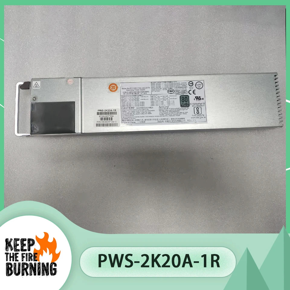 Supermicro PWS-2K20A-1R 예비 전원공급장치 2000W 1U