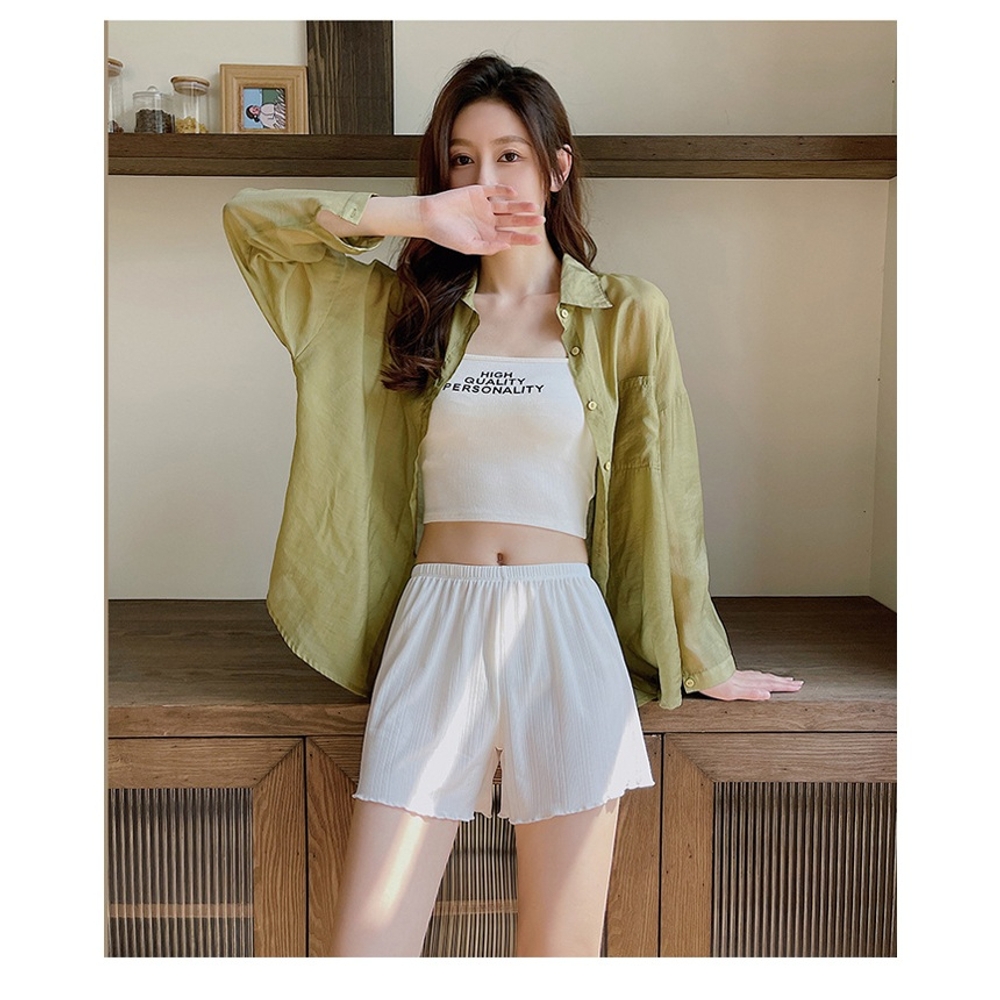 J2K 허리 밴딩 속바지 학생 치마 여성 잠옷 홈웨어 이너웨어 - 상품 이미지