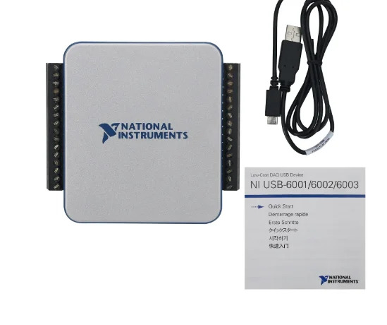 NI USB-6002 USB DAQ 데이터 수집 카드 8AI 16 비트 2AO 디지털 I/O 랩뷰 신