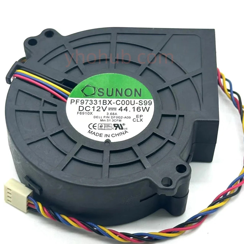 SUNON PF97331BX-C00U-S99 DC 12V 44.16W 97x97x 4 선 서버 냉각팬