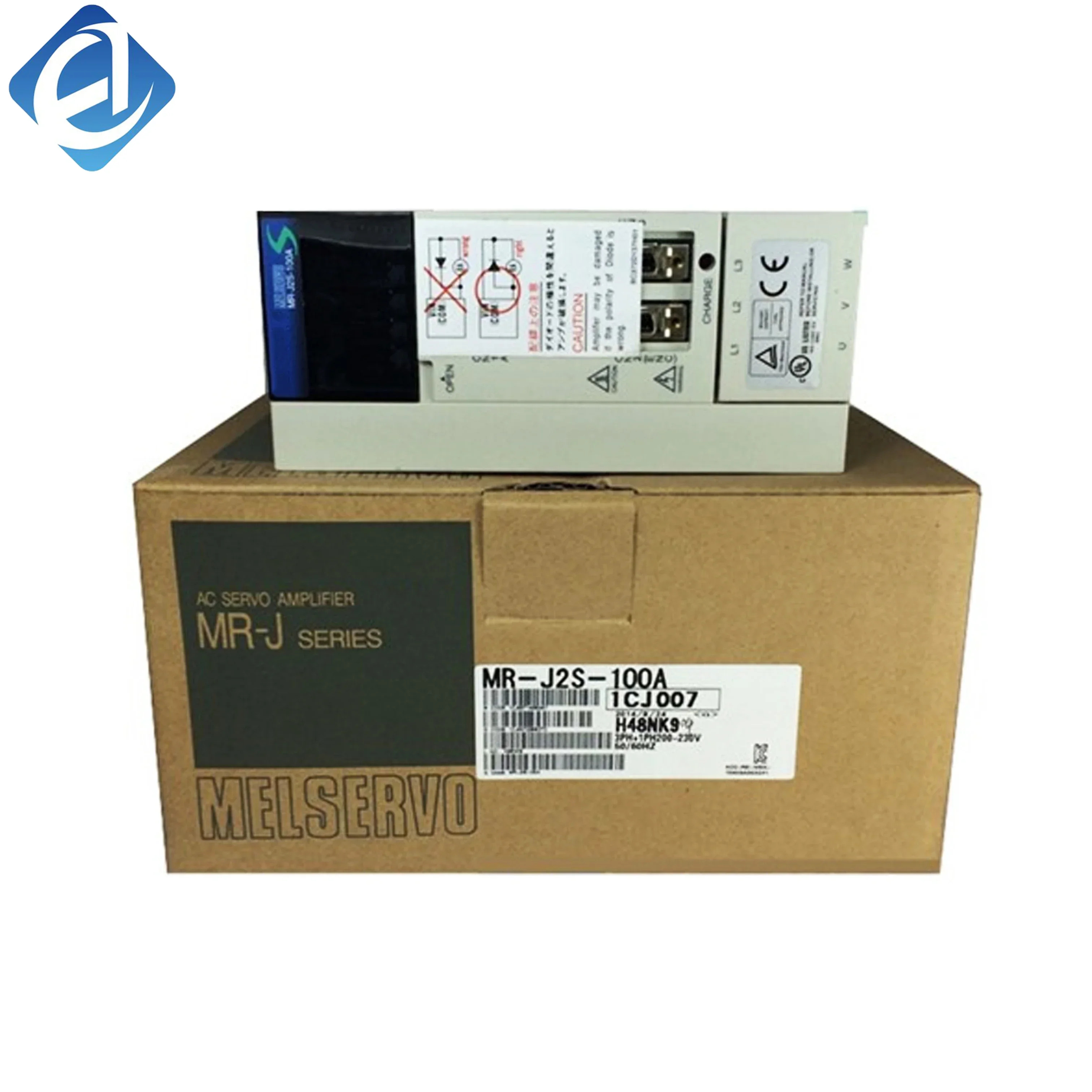 원본 MR-J2S-100A mrj2s100a PLC 단상 서보 드라이브