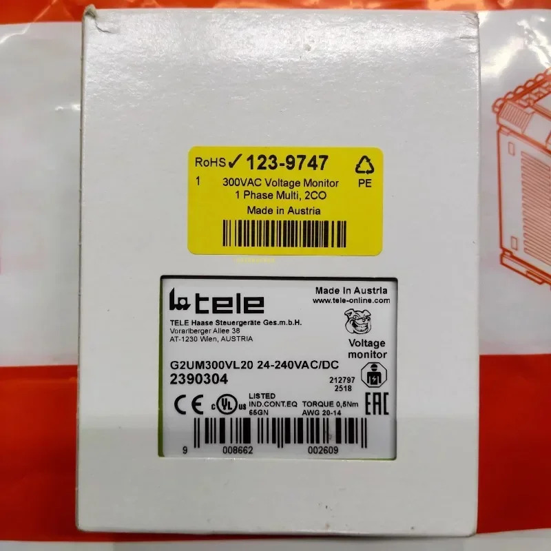 모니터링 릴레이 2390304 G2UM300VL20 24-240VAC 신