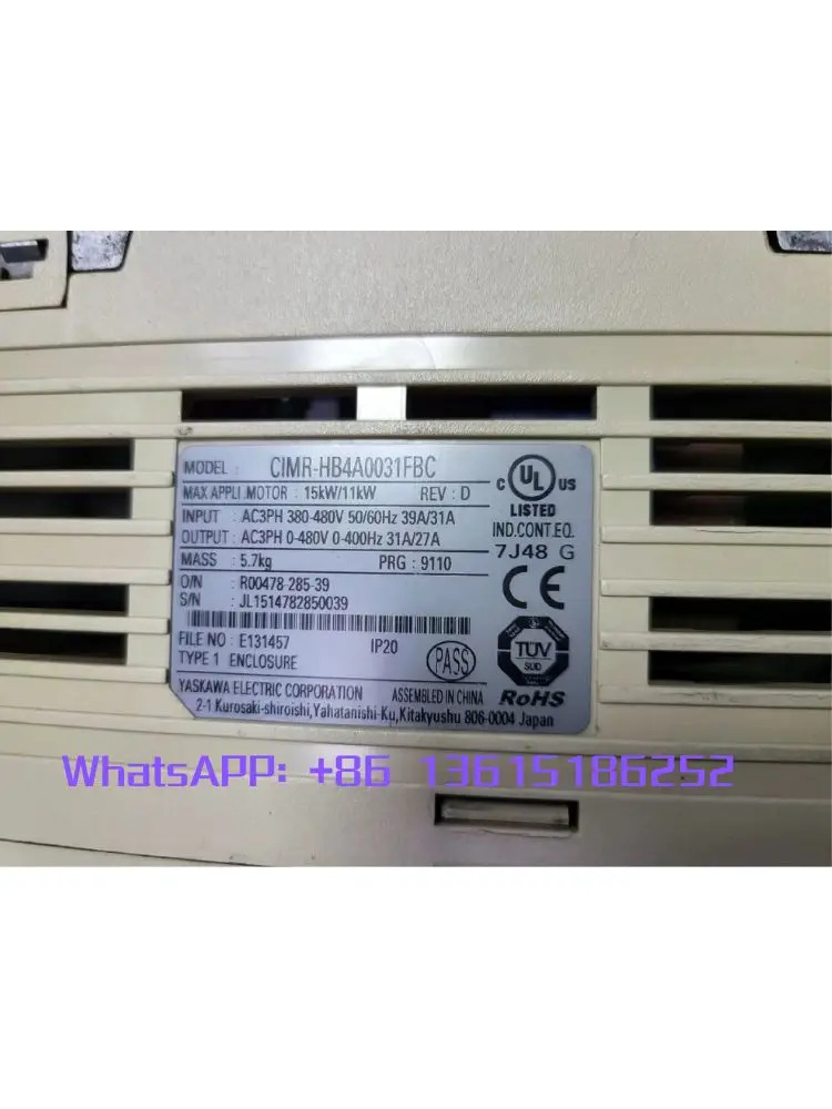 CIMR-HB4A0031FBC 리퍼 H1000 인버터 15kW/11kW 기능 작동 OK