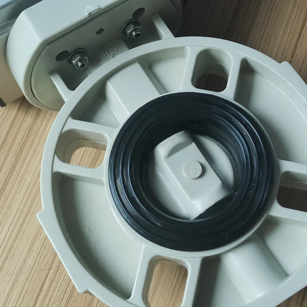 더블 액션 공압 액추에이터 웨이퍼 플라스틱 FRPP PPH CPVC PCDF PVC UPVC 버터플라이 밸브